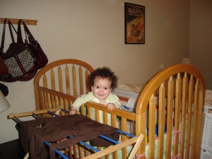 Casey Standing (at 8 months)